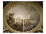 Apollon sur son char tiré par quatre chevaux & accompagné par Charles de La Fosse; 1672 -1681