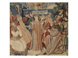 La tenture de Saint Etienne  pièce III : Le martyre de saint Etienne; scène 5 : Scandale des