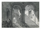 Vue intérieure du Capitole ; Cour du Palazzo Vecchio à Florence ; Vue intérieure du Colisée