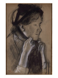 Jeune femme nouant les rubans de son chapeau (Mary Cassatt)