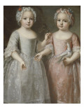 Louis Elisabeth de France (future duchesse de Parme) (1727-1759)  représentée tenant un rameau