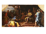 Alexandre le Grand recevant l'annonce de la mort du philosophe gymnosophiste indien Calanus