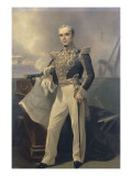 Portrait d'Armand-Joseph  amiral Bruat (1796-1855)- représenté commandant en chef de l'escadre de