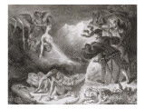"Faust" de Goethe: L'ombre de Marguerite apparaissant à Faust: "Laisse cet objet";1828