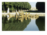 Vue du parc: bassin d'Apollon: Le char d'Apollon  1668-1670