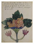 Album Ancien culte Mahori :  Un accouplement et feuille vierge avec dessin rapporté