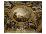 Apollon sur son char tiré par quatre chevaux & accompagné par Charles de La Fosse; 1672 -1681