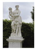 Vue du parc : statue rampe sud du parterre de Latone  rampe du midi : le Poème lyrique  sous la