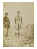 Photographie de Dominique Moreau-Nélaton et un soldat