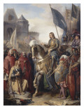 Le dauphin Charles (futur Charles V) rentrant au Louvre après l'assassinat d'Etienne Marcel et la