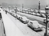 Concorde Square under the Snow in Paris