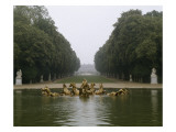 Vue du parc: bassin d'Apollon: Le char d'Apollon  1668-1670