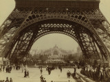 Paris  1900 World Exhibition  Shot of the Eiffel Tower from the Champ De Mars