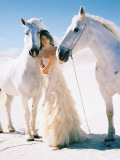Woman with White Horses