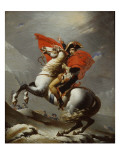 Mauzaisse after David  Portrait of Bonaparte Crossing the Grand Saint Bernard Pass