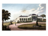 Engraving  "View of the Longwood House Near the Garden" (1819)