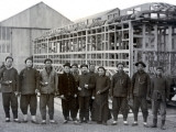 China  Local Employees Working at Construction of Railway Wagons