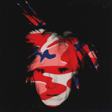 Self-Portrait  c1986 (red  white and blue camo)