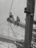 Workers Sitting on Steel Beam
