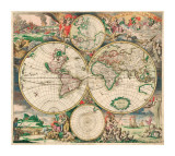 World Map  c1689