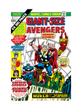 Giant-Size Avengers 1 Cover: Thor  Captain America  Iron Man  Vision and Scarlet Witch Charging