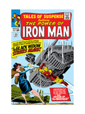 Tales Of Suspense 53 Cover: Iron Man and Black Widow Flying