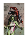 She-Hulk 4 Cover: She-Hulk and Spider-Man