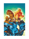 Marvel Adventures Fantastic Four 48 Cover: Invisible Woman  Mr Fantastic  Thing and Human Torch