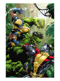 X-Men Vs Hulk 1 Cover: Wolverine  Colossus and Hulk