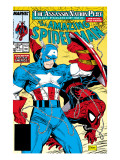 Amazing Spider-Man 323 Cover: Captain America and Spider-Man