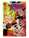 Uncanny X-Men 213 Cover: Sabretooth and Wolverine