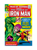 Tales Of Suspense 55 Cover: Iron Man and Mandarin Fighting
