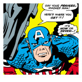 Marvel Comics Retro: Captain America Comic Panel  Villain Monologue  Say your Prayers