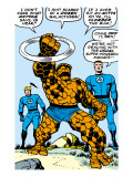 Marvel Comics Retro: Fantastic Four Comic Panel  Thing  Mr Fantastic  Human Torch