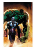 Ultimate Origins 5 Cover: Captain America and Hulk