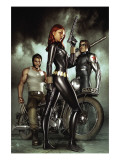 Black Widow: Deadly Origins 1 Cover: Black Widow  Bucky and Wolverine