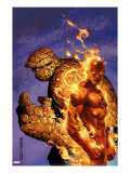 Fantastic Four 56 Cover: Thing and Human Torch