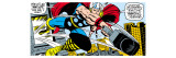 Marvel Comics Retro: Mighty Thor Comic Panel  Flying and Jumping