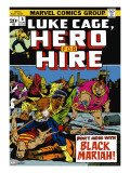 Marvel Comics Retro: Luke Cage  Hero for Hire Comic Book Cover 5  Black Mariah!
