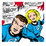 Marvel Comics Retro: Fantastic Four Comic Panel  Mr Fantastic  Invisible Woman