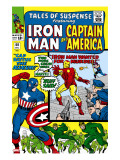 Tales Of Suspense 60 Cover: Iron Man  Captain America  Hawkeye and Assasin Fighting