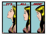 Marvel Comics Retro: Love Comic Panel  Crying  It's All Over!