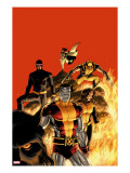 Astonishing X-Men 13 Cover: Cyclops  Wolverine  Colossus and Shadowcat