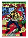 Marvel Comics Retro: Luke Cage  Hero for Hire Comic Panel  Screaming