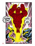 Marvel Comics Retro: Fantastic Four Comic Panel  Thing  Mr Fantastic  Human Torch