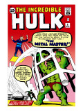 The Incredible Hulk 6 Cover: Hulk and Metal Master Fighting