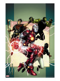 Young Avengers 3 Cover: Iron Lad  Wiccan  Hulkling and Patriot