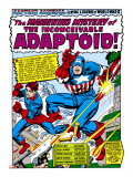 Marvel Comics Retro: Captain America Comic Panel  The Inconceivable Adaptoid! with Bucky