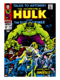 Marvel Comics Retro: The Incredible Hulk Comic Book Cover 101  with the Sub-Mariner
