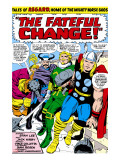 Marvel Comics Retro: Mighty Thor Comic Panel  Tales of Asgard  the Fateful Change!